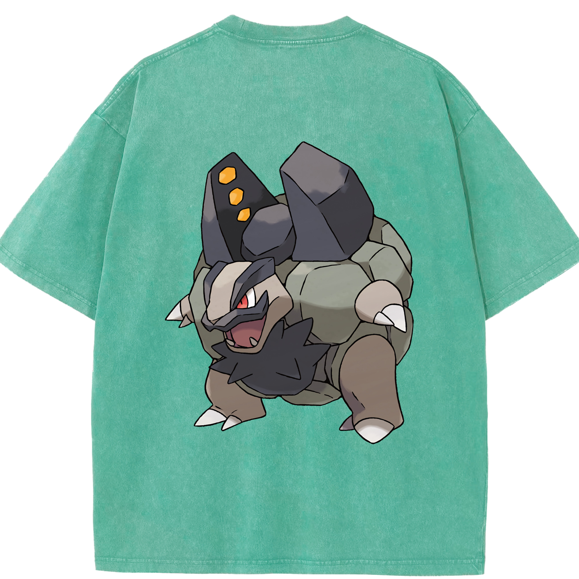 （画像用） ポケットモンスター Pokémon 綿100% ヴィンテージ風 半袖Tシャツ（背面プリント）